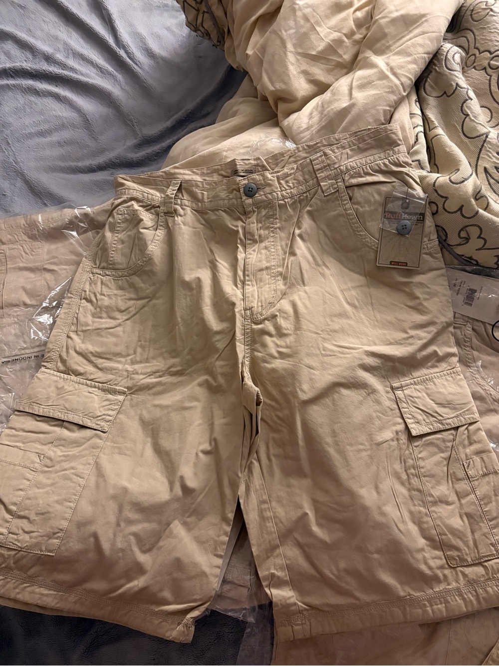 Ruff Hewn Tan Cargo Shorts